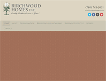 Tablet Screenshot of birchwoodhomesinc.ca